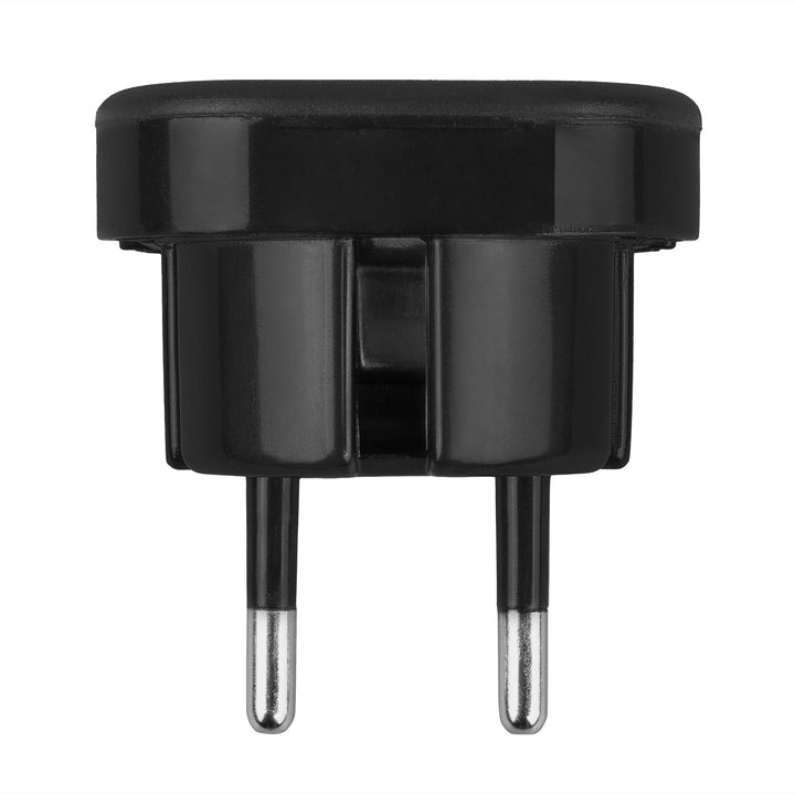 Maclean UK socket to EU plug adapter, black, MCE72, 2 pieces