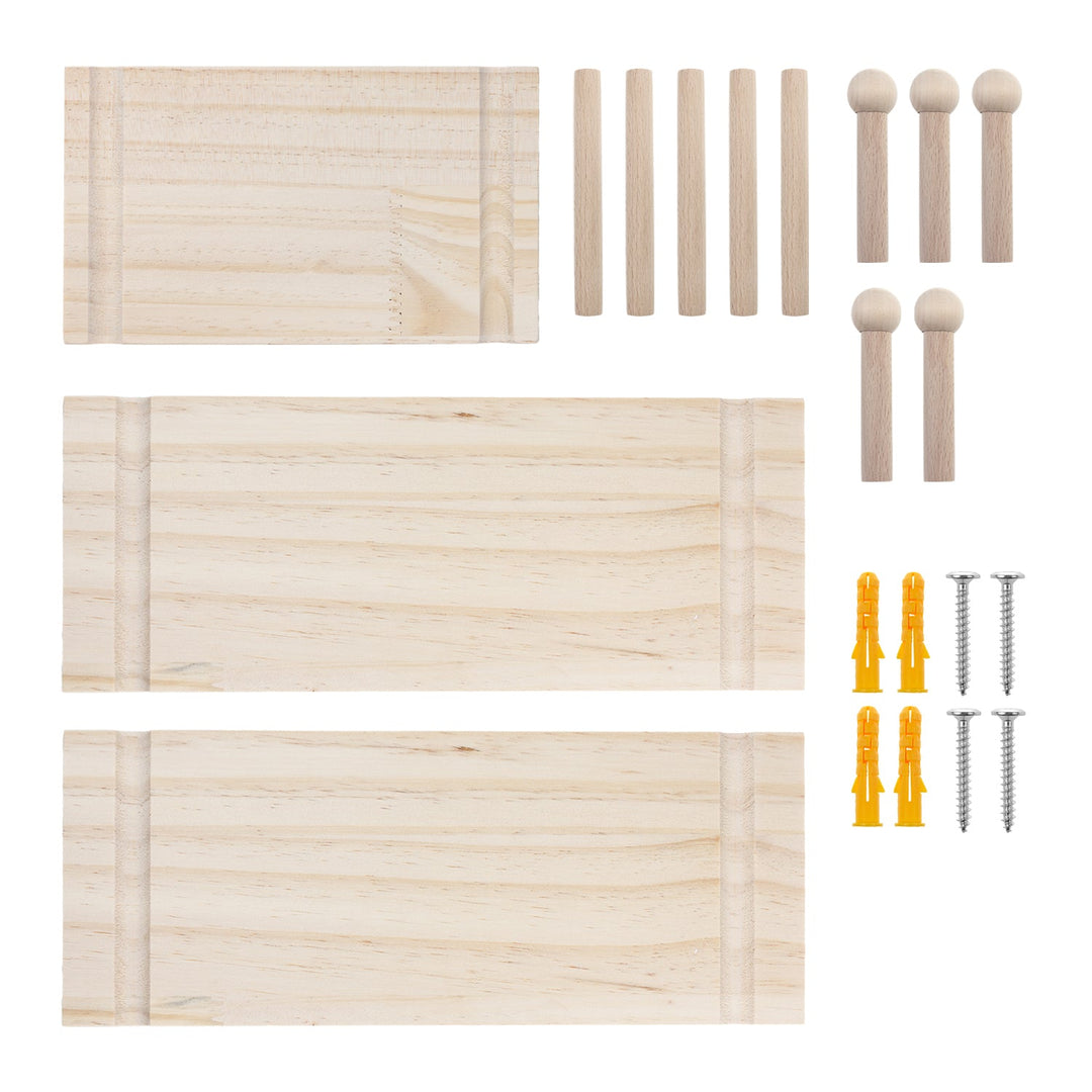 Maclean wooden board organizer, light wood color, 40x60cm, max. 20kg, MC-130 WD, 2 pieces.