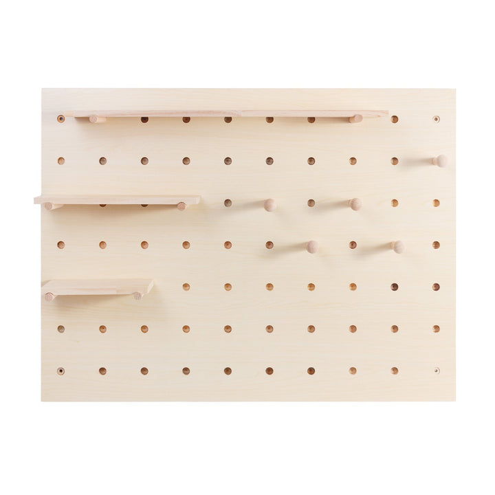 Maclean wooden board organizer, light wood color, 60x80 cm, max. 20 kg, MC-131 WD, 2 pieces