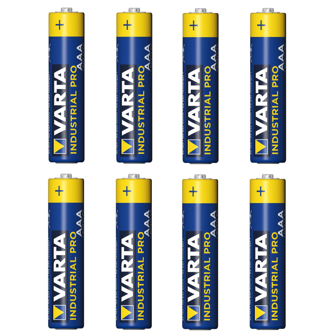 8x R-03 LR03 AAA alkaline battery Varta Industrial 4003