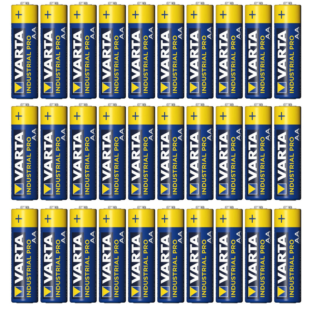 30x R-06 LR6 AA 1.5V alkaline battery Varta Industrial 4006