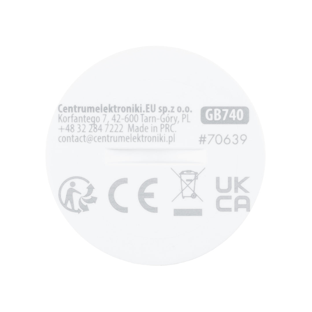 Tuya GreenBlue Zigbee Wireless Motion Sensor, Android/iOS, CR2450 DC 3.0V, 120° detection angle / up to 8 m, GB740