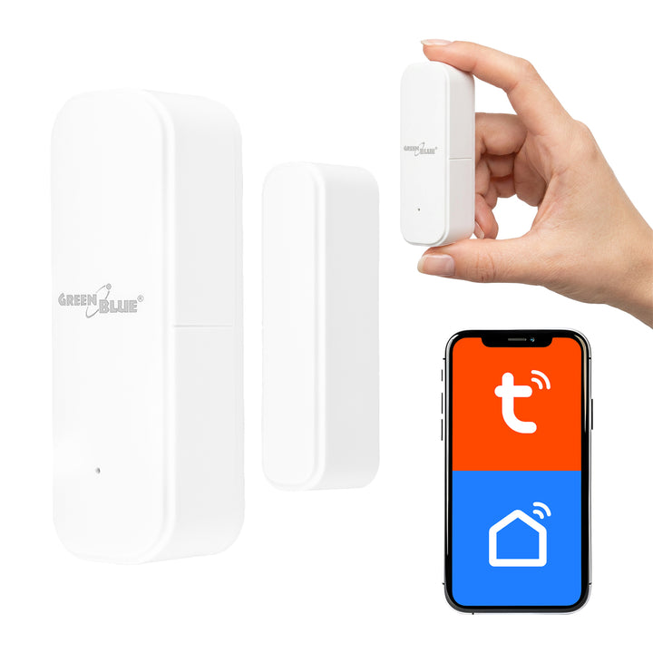 GreenBlue Wireless Reed Switch / WiFi Door/Window Sensor, Android/iOS, 3.0V DC, LR03x2, GB479 W
