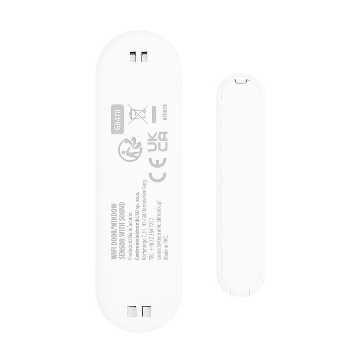 GreenBlue Wireless Reed Switch / WiFi Door/Window Sensor, Android/iOS, 3.0V DC, LR03x2, with Alarm, GB478