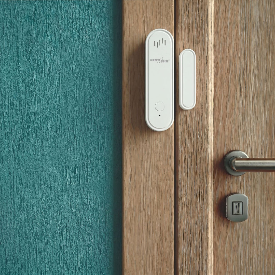 GreenBlue Wireless Reed Switch / WiFi Door/Window Sensor, Android/iOS, 3.0V DC, LR03x2, with Alarm, GB478
