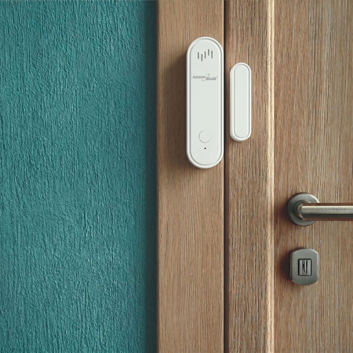 GreenBlue Wireless Reed Switch / WiFi Door/Window Sensor, Android/iOS, 3.0V DC, LR03x2, with Alarm, GB478