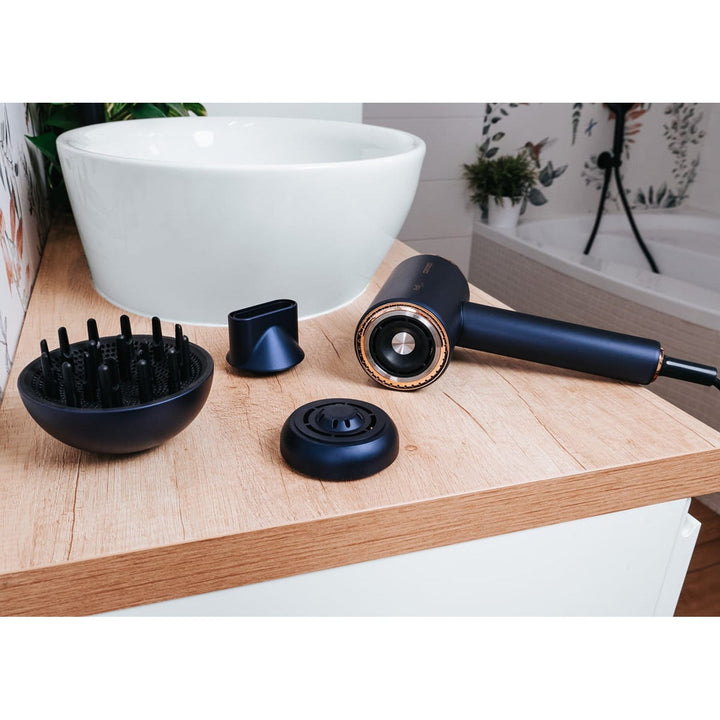 Concept ProfiCare hair dryer, BLDC motor, magnetic attachments, Oil Therapy function, child mode, Cold Mode function, VV8100