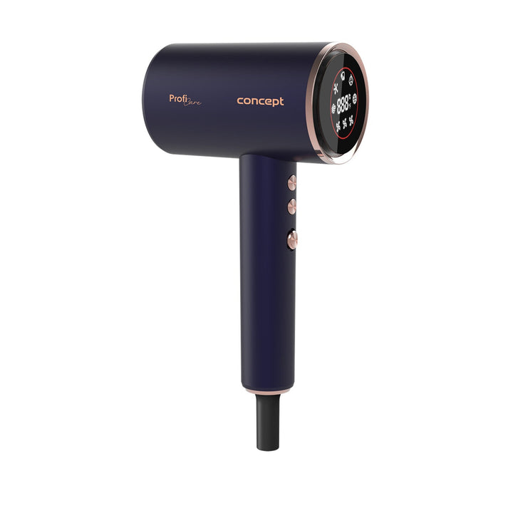 Concept ProfiCare hair dryer, BLDC motor, magnetic attachments, Oil Therapy function, child mode, Cold Mode function, VV8100