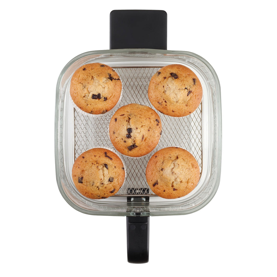 Concept Glass&Fast oil-free fryer, 5.5L capacity, 7 programs, touchscreen LED display, healthy frying mode, glass container, FR5500