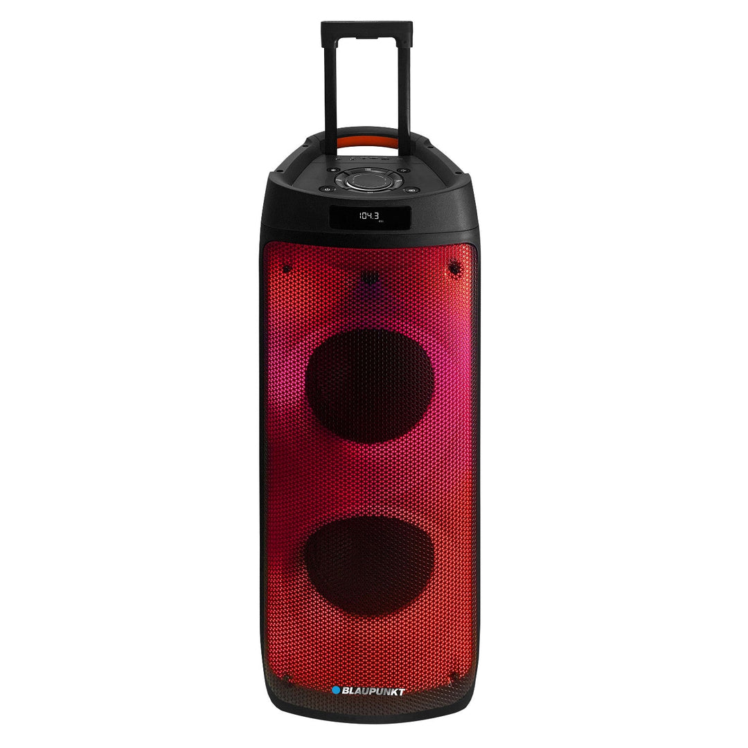 Blaupunkt Party Box speaker, LED lighting, Bluetooth, USB and AUX, FM radio, karaoke function, remote control, PB08DB