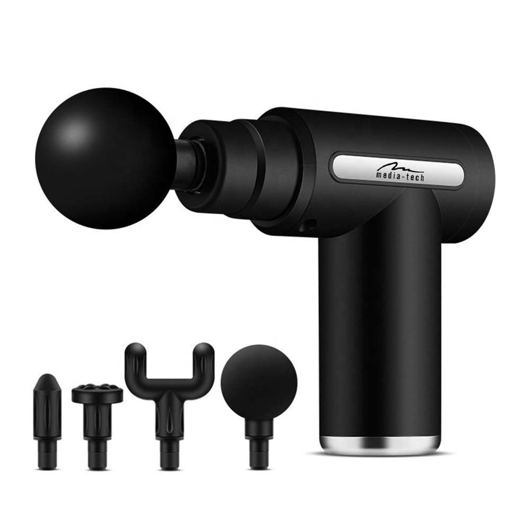 Massager for easy and quick massage of tense muscles, Media-tech, 4 interchangeable massage heads, MT6521