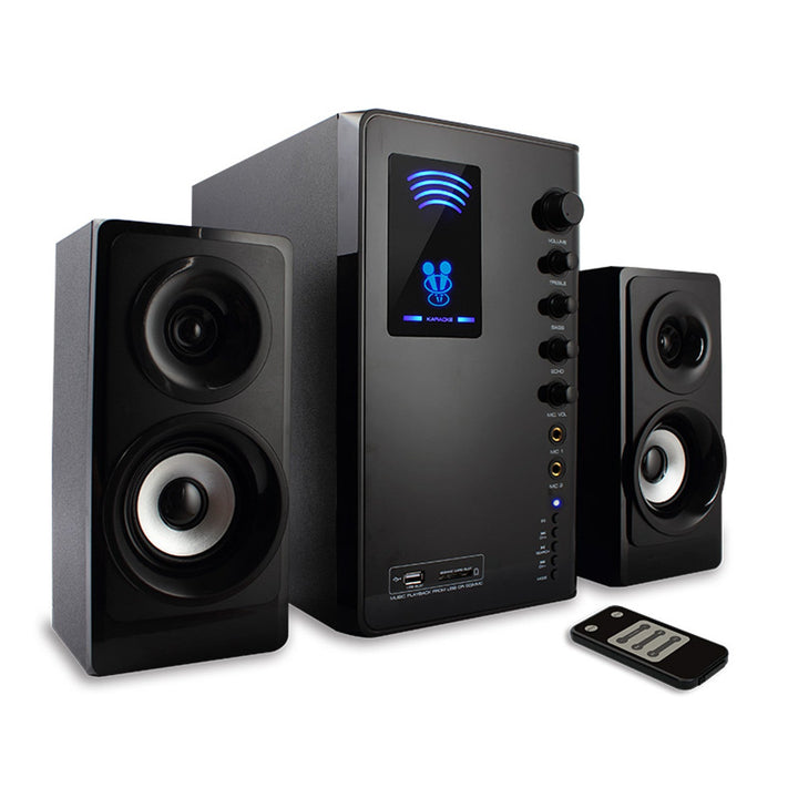 Tracer 2.1 speaker set, Bluetooth 5.1, 35W power output, FM radio, remote control, Tumba BT