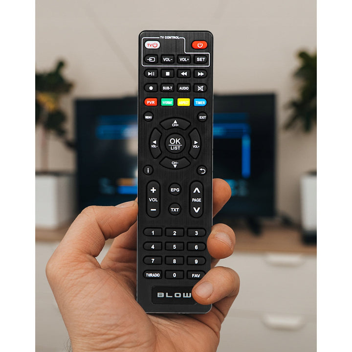 Blow DVB-T/T2 tuner, H.265, 6000FHD, Timeshift function, multiple languages, media player function, USB port, 77-077#