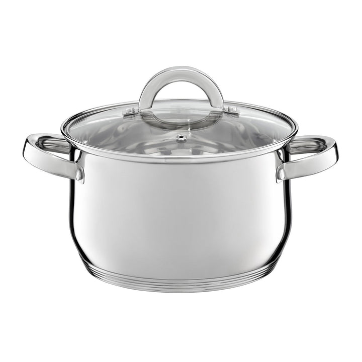 Ambition cookware set, stainless steel, 8 pieces, thick bottom, Berry