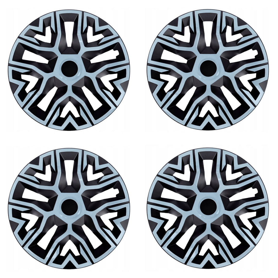 Universal wheel covers 14'' NRM The Best Bicolor azure/black 4 pieces