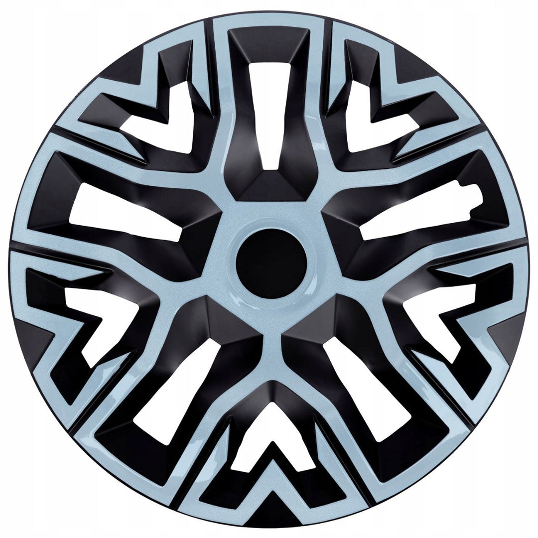 Universal wheel covers 14'' NRM The Best Bicolor azure/black 4 pieces