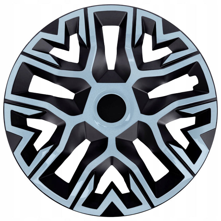 Universal wheel covers 15'' NRM The Best Bicolor azure/black 4 pieces