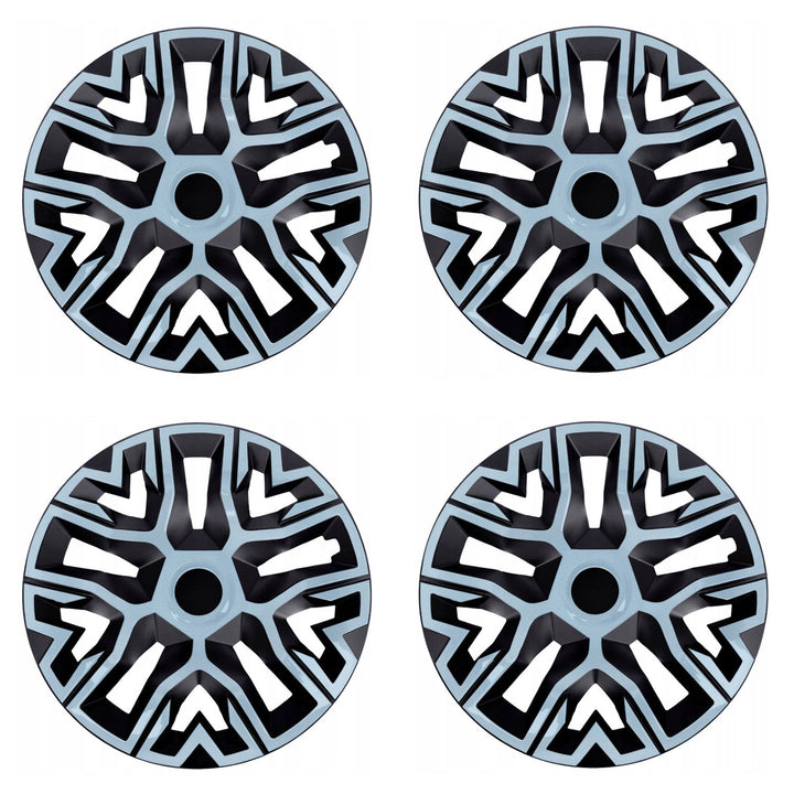 Universal wheel covers 16'' NRM The Best Bicolor azure/black 4 pieces