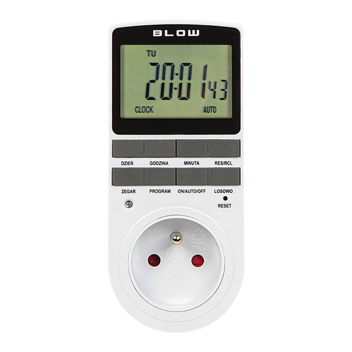 Blow digital timer programmer, LCD display, accuracy +/- 1 minute per month, 16 different operating combinations, 72-016#