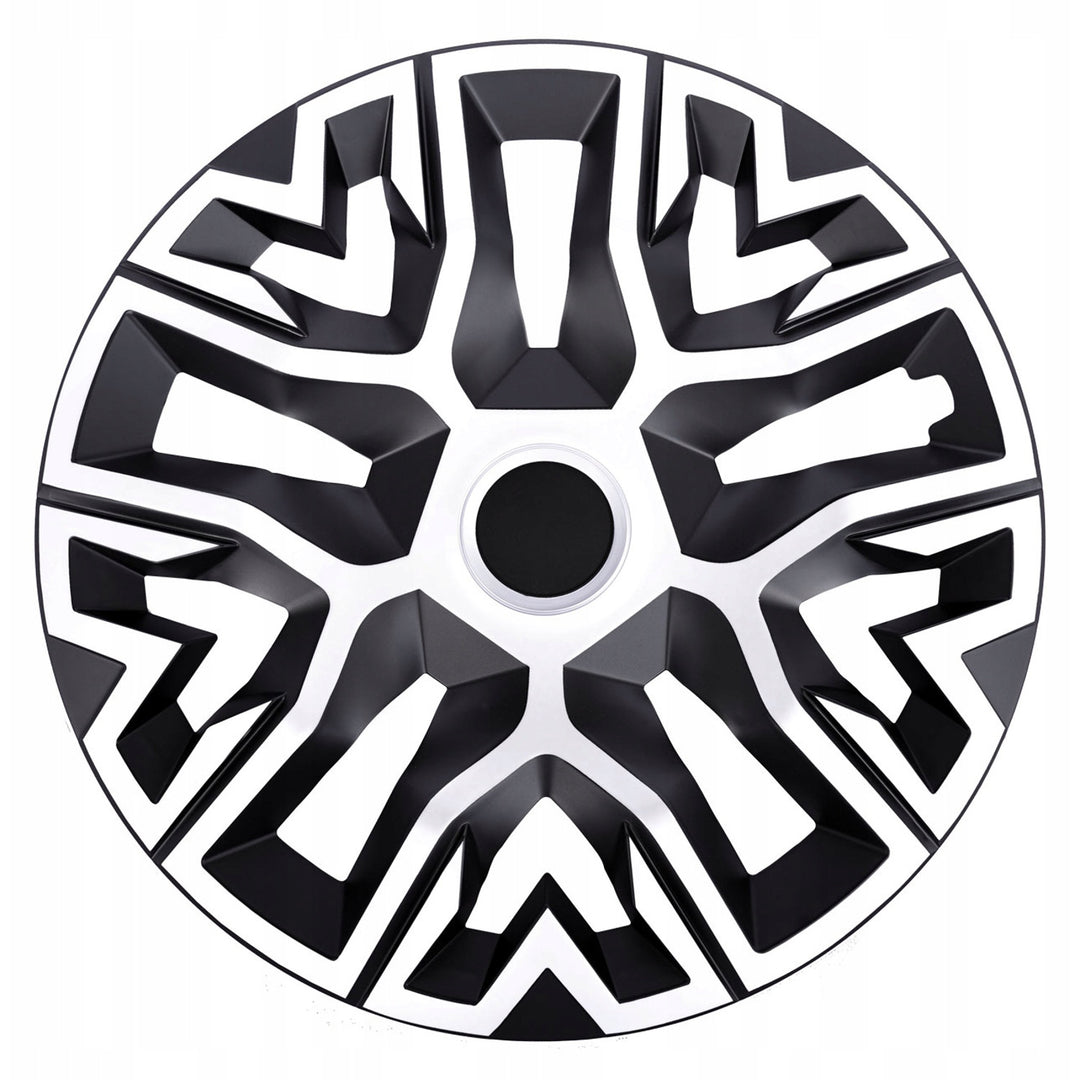 Universal hub cap 15'' NRM The Best Bicolor white and black 1 piece