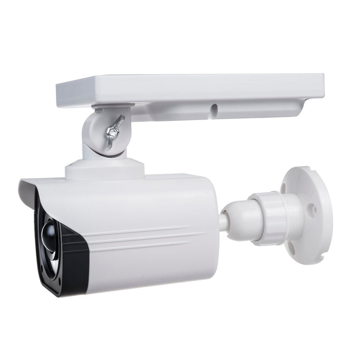 Solar camera dummy, flashing LED, motion sensor, LED lighting, free sticker, SOL1800S, 4 pieces