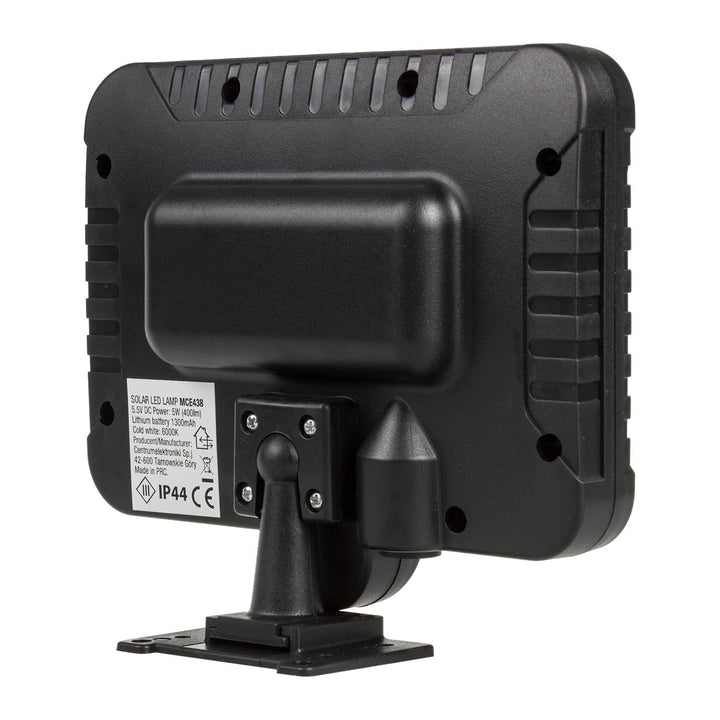 Solar LED floodlight with Maclean motion sensor, IP44, 5W, 400lm, 6000K, 1300 mAh lithium battery, 5.5V DC MCE438, 2 pieces