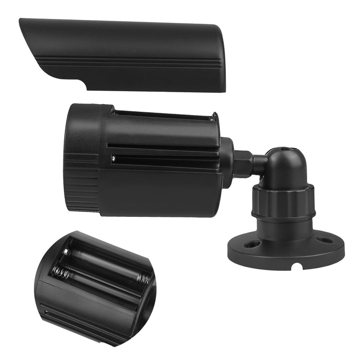 Set of two dummy tube cameras, IR LEDs, black, 2xAA power supply (included), ABS, IR1800 BT