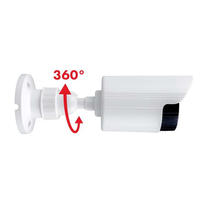 Set of two dummy tube cameras, IR LEDs, white, 2xAA power supply (included), ABS, IR1800 WT