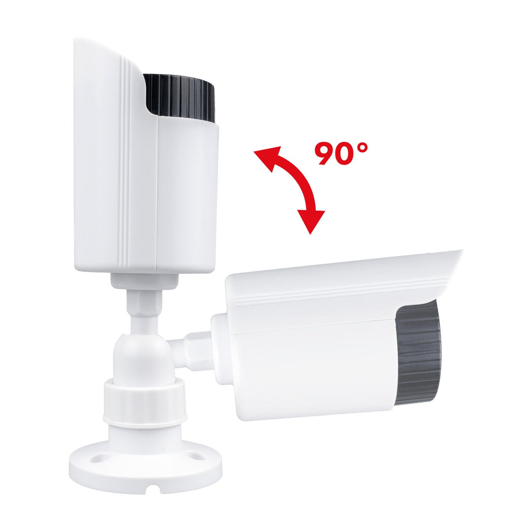 Dummy tube camera, IR LEDs, white, 2xAA power supply (included), ABS, IR1800 W