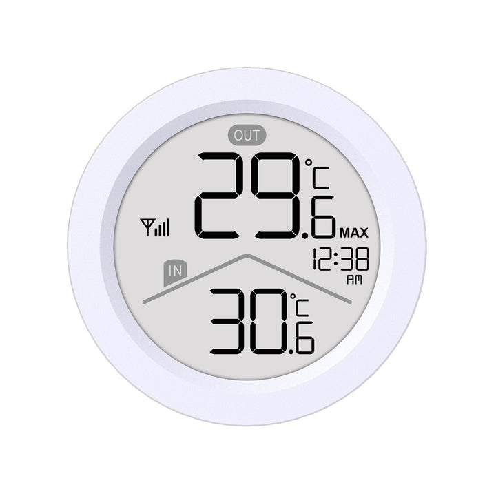 GreenBlue wireless weather station, IN/OUT temperature, clock, °C/°F selectable, range up to 60 m, GB162, 4x AAA battery