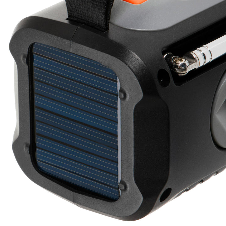 Adler emergency radio, with solar panel, crank and power bank, Bluetooth 5.0, 4W LED flashlight, 4500 mAh, AD 1920