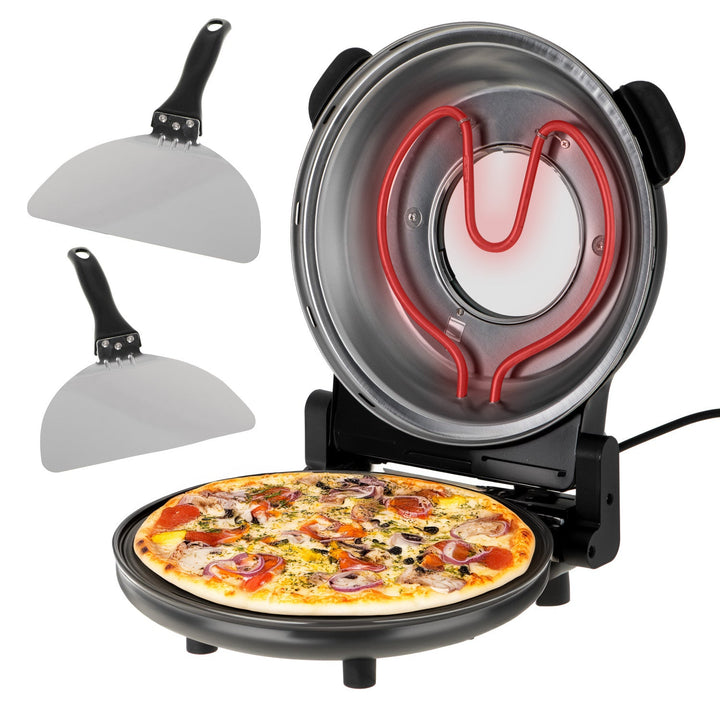 Adler pizza oven, temperature control up to 400°C, ceramic stone, two heating elements, AD 6314