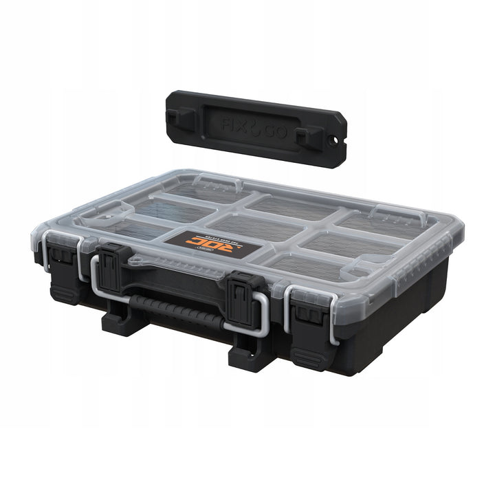 Keter ROC Pro Gear 2.0 Tool Organizer, wall-mount bracket, clear and durable lid, dust- and water-resistant seal, metal latches, 256983