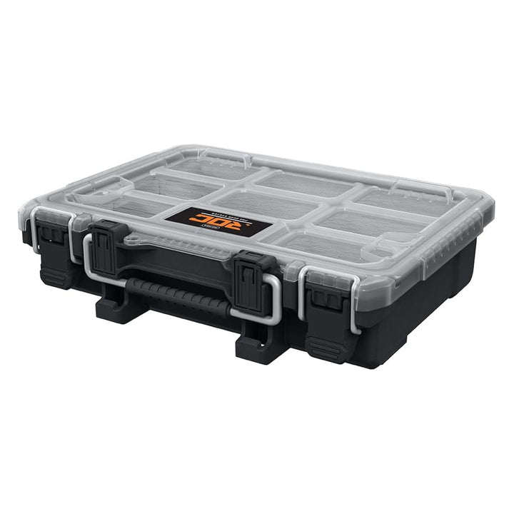 Keter ROC Pro Gear 2.0 Tool Organizer, wall-mount bracket, clear and durable lid, dust- and water-resistant seal, metal latches, 256983