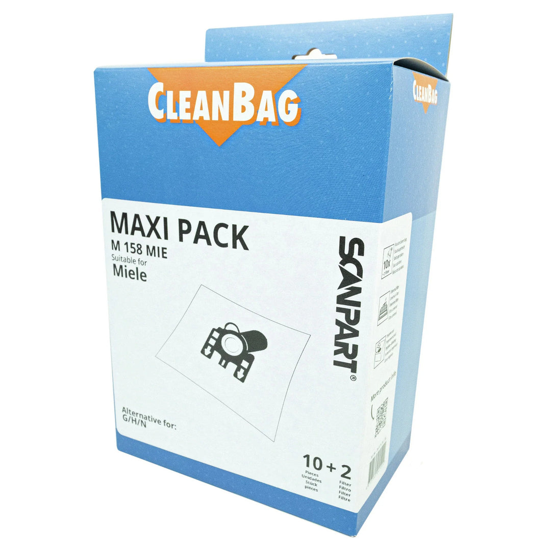 Miele G/H/N Vacuum Cleaner Bags, Maxipack (10 pieces) + 2 filters