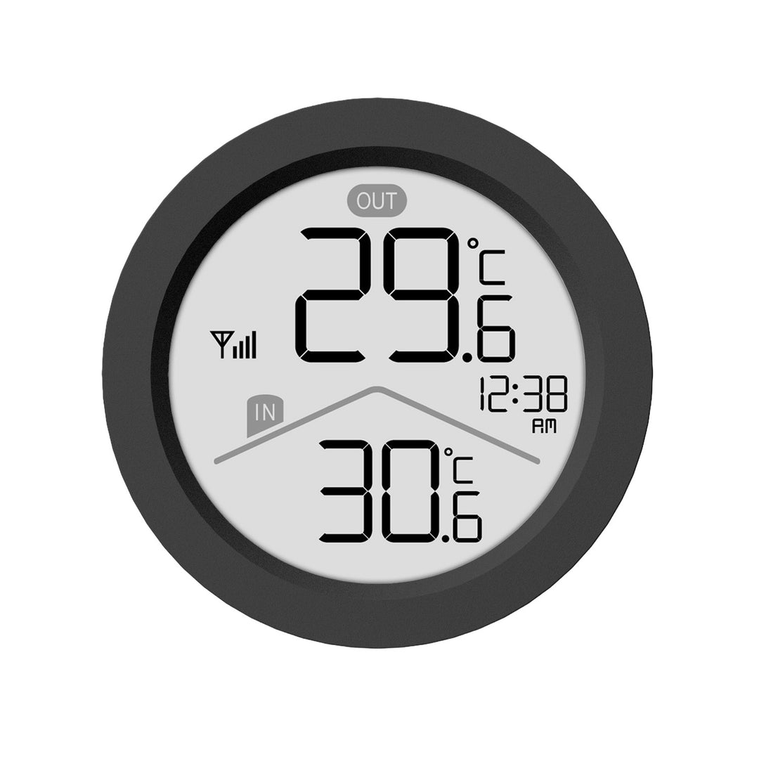 GreenBlue Wireless Weather Station, Indoor/Outdoor Temperature, Clock, °C / °F Selectable, Range up to 60 m, Black, GB162 B