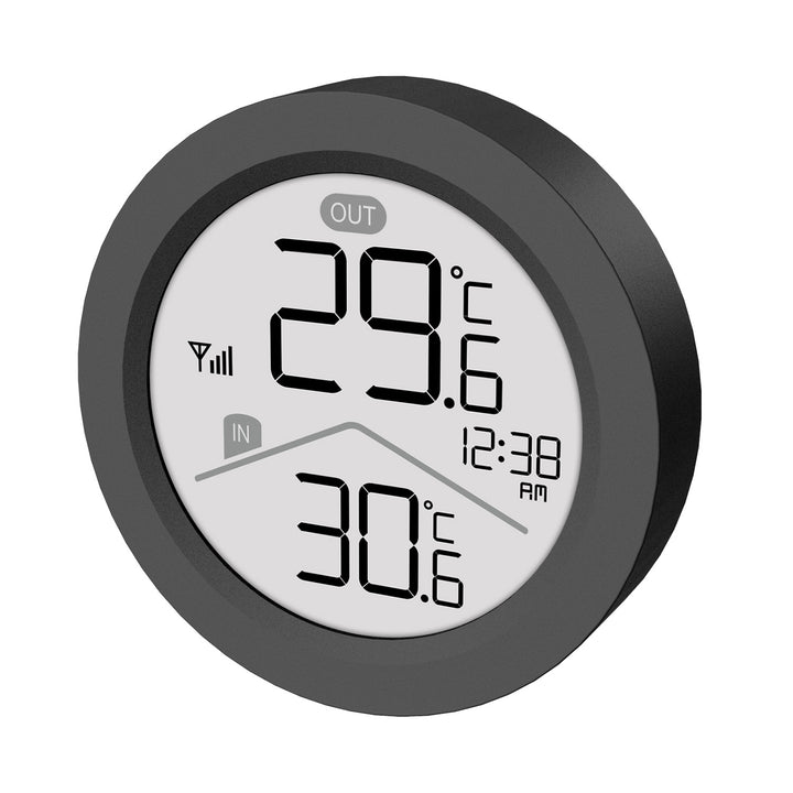 GreenBlue Wireless Weather Station, Indoor/Outdoor Temperature, Clock, °C / °F Selectable, Range up to 60 m, Black, GB162 B