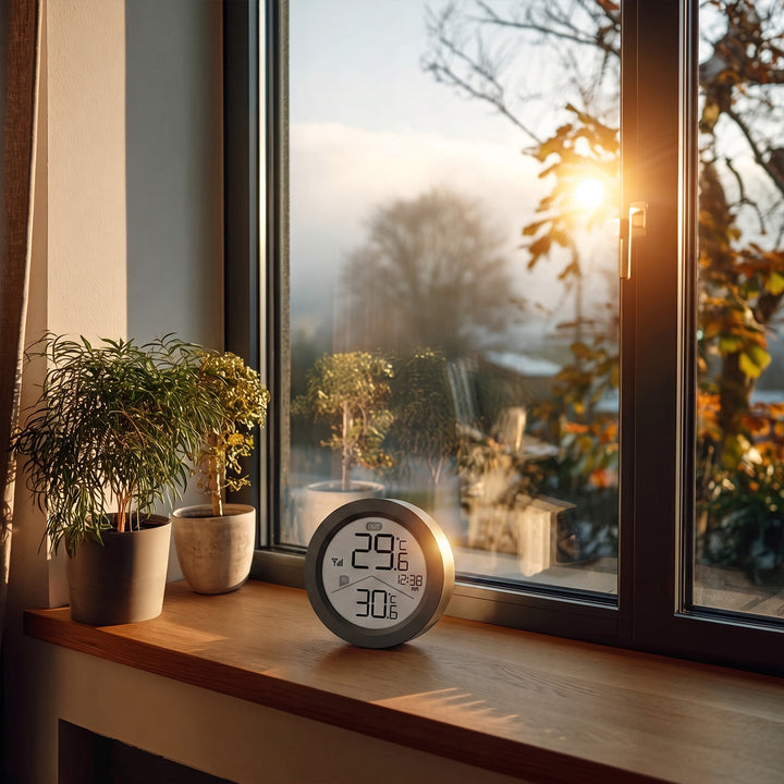 GreenBlue Wireless Weather Station, Indoor/Outdoor Temperature, Clock, °C / °F Selectable, Range up to 60 m, Black, GB162 B