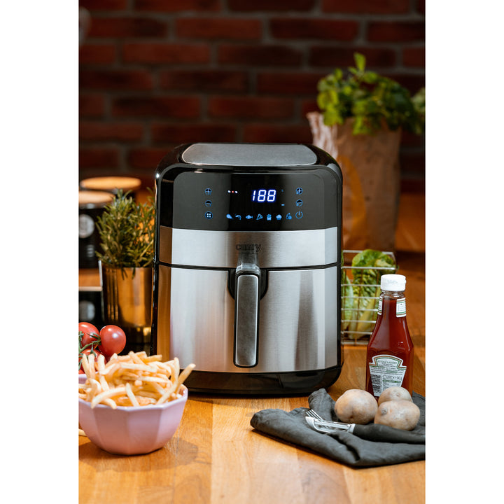 Oil-free fryer, 9 programs, 5.0 L, Airfryer, Camry CR 6311 + paper inserts for fryer, 16 cm, biodegradable, 100 pieces