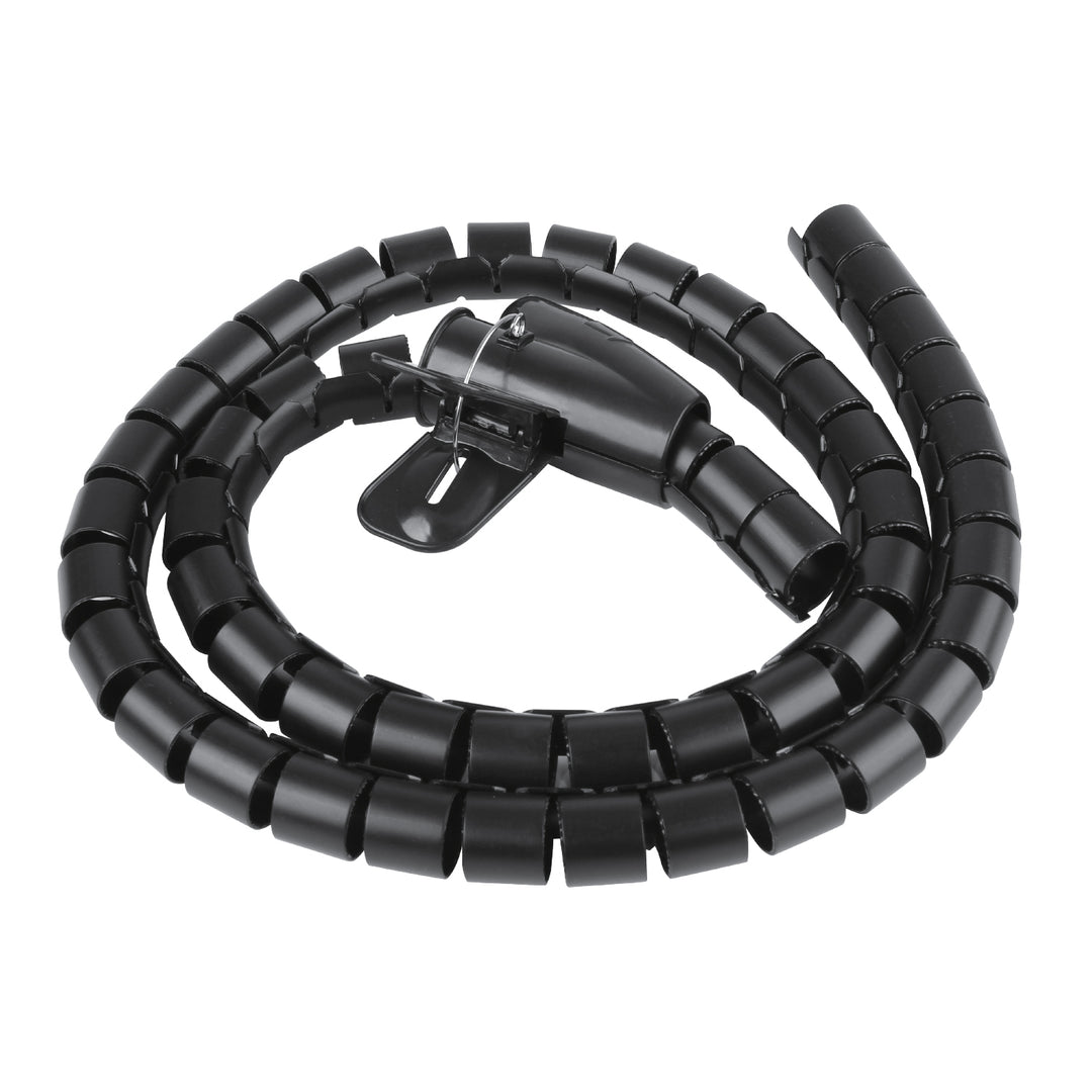 Maclean Cable Organizer/Cover, 15 mm x 1,000 mm, black, MCTV-898 B