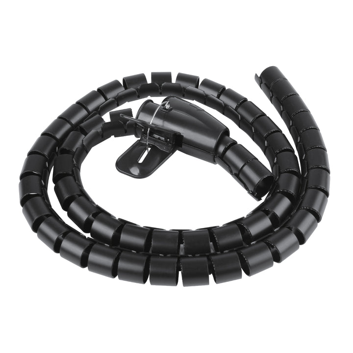 Maclean Cable Organizer/Cover, 15 mm x 1,000 mm, black, MCTV-898 B
