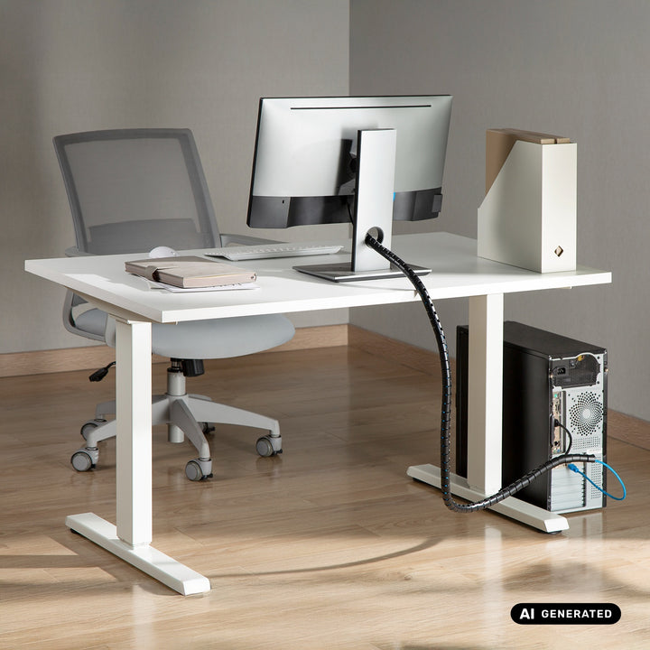 Maclean Cable Organizer/Hideaway, 20 mm x 1,000 mm, Black, MCTV-899 B