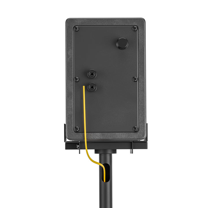Set of Maclean floor stands for speakers, universal, vertical and horizontal adjustment +10°–10°, max. 5 kg, MC-916