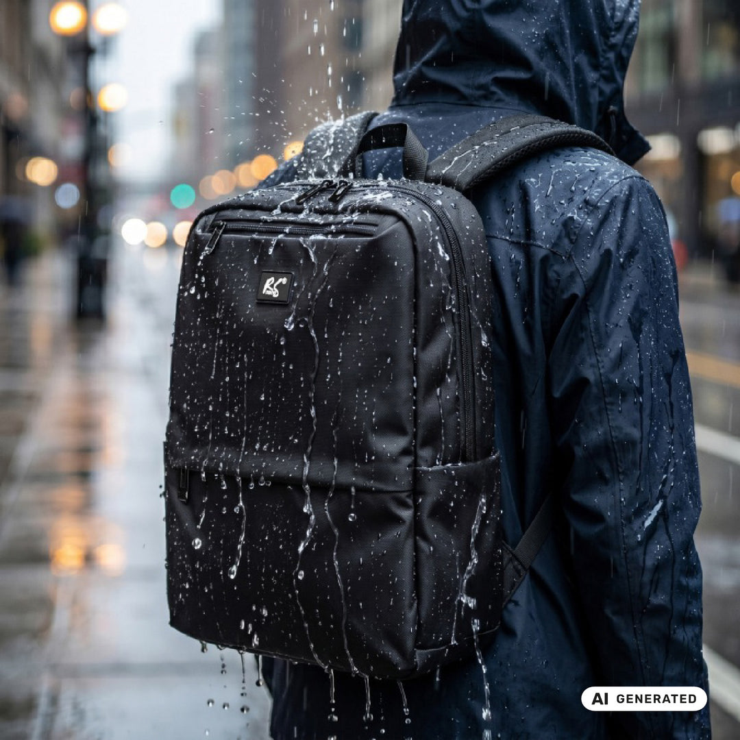 NanoRS Laptop Backpack, 15.6", Black, 41x29x4, Waterproof RS202 B