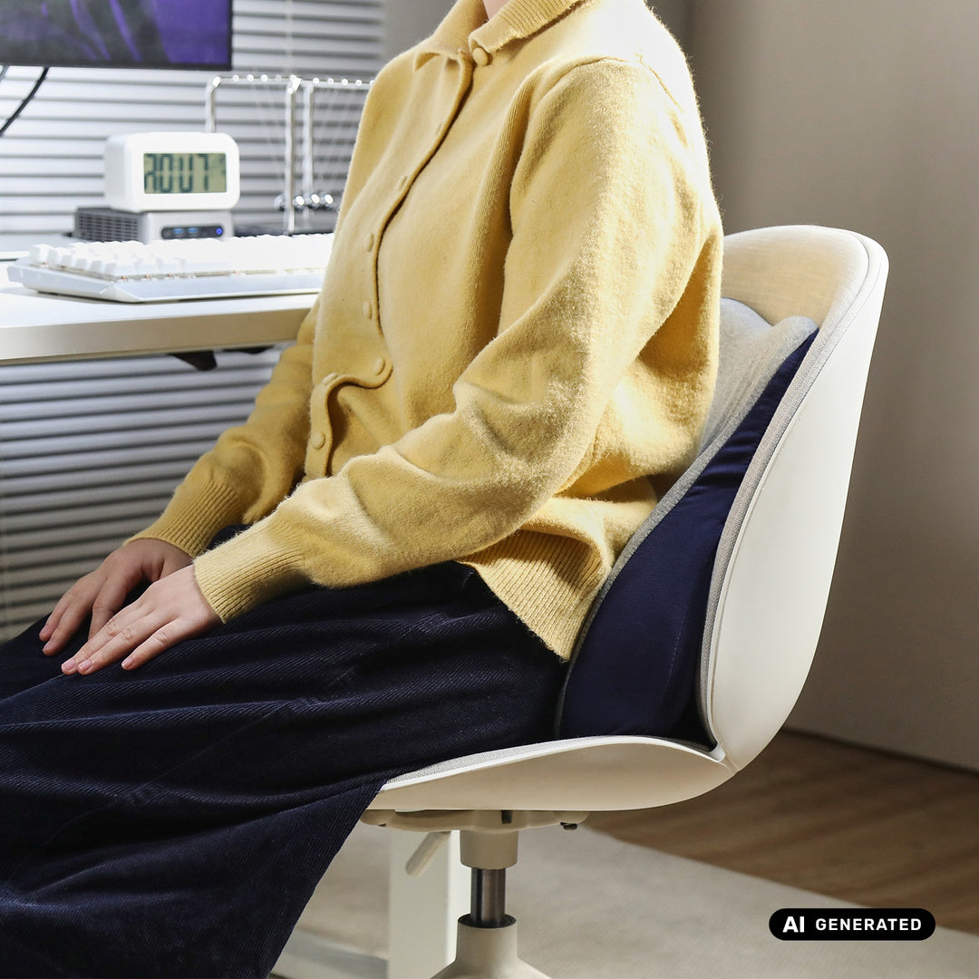 Promedix Memory Foam Lumbar Pillow, 45x40x10 cm, PR-215