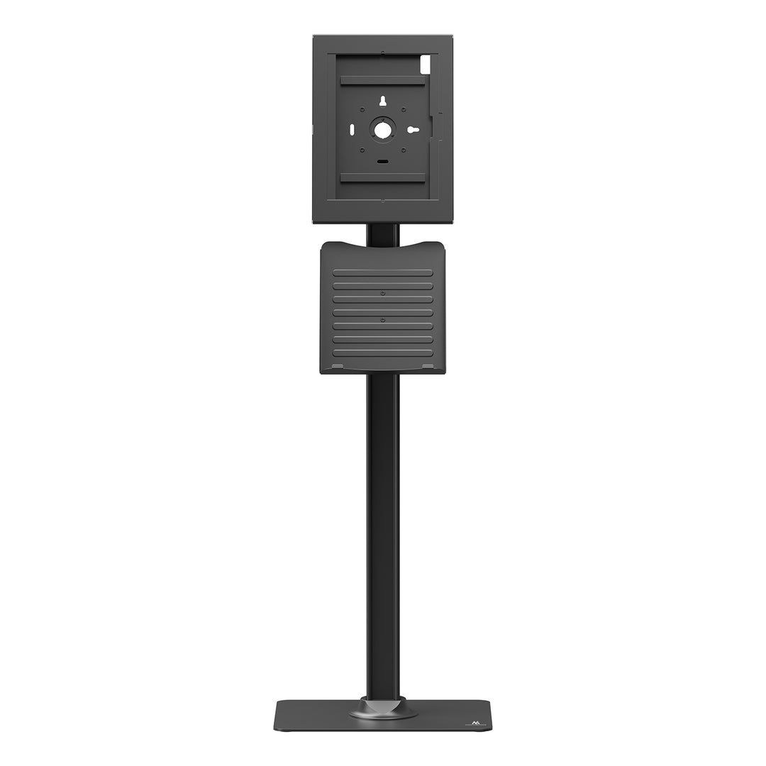 Maclean Tablet Advertising Mount with Lock. 12.4"-13", iPad Air/Pro, Samsung Tab S10+/S9+/S8+/S7+, 257x350x22mm, MC-924 B