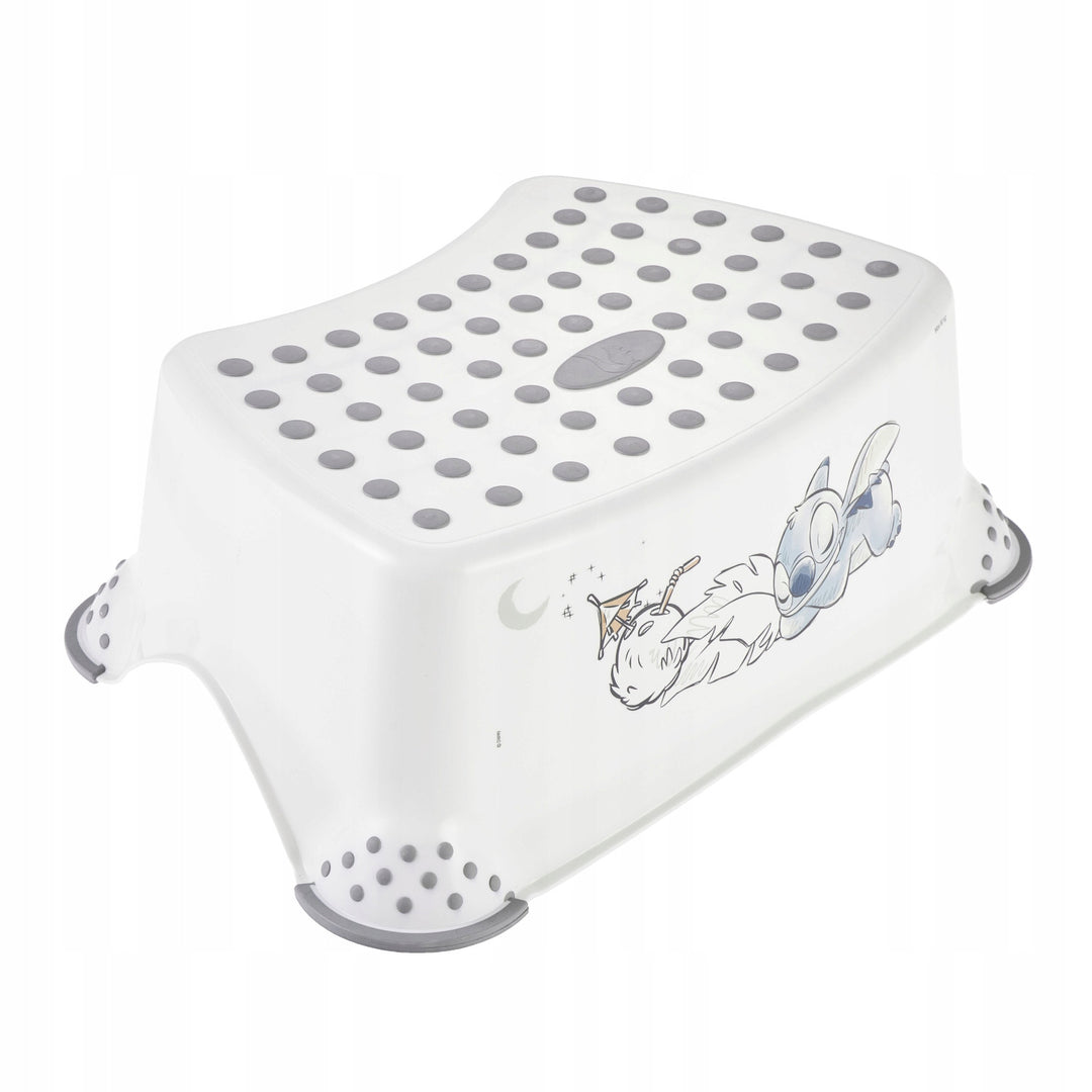 Non-slip step stool, single step, max. 80 kg + Toilet seat cover + Stitch potty