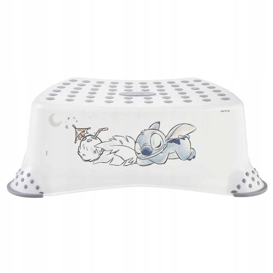 Non-slip step stool, single step, max. 80 kg + Toilet seat cover + Stitch potty