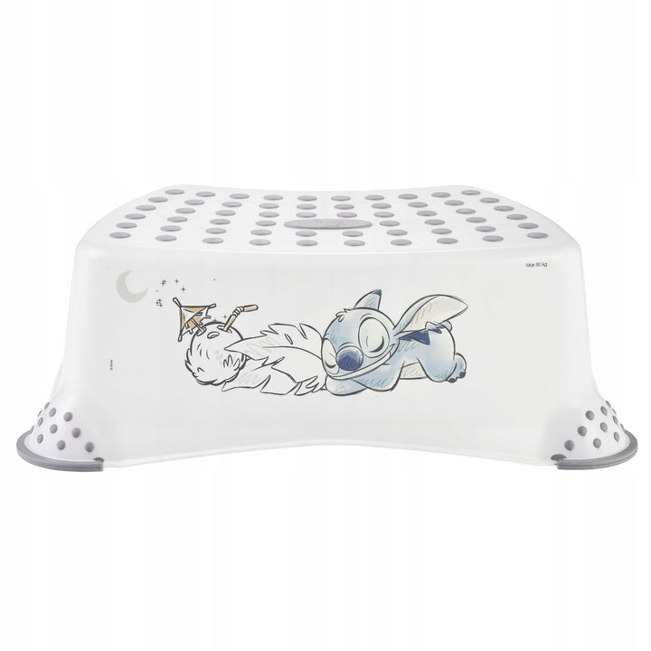 Non-slip step stool, single step, max. 80 kg + Toilet seat cover + Stitch potty