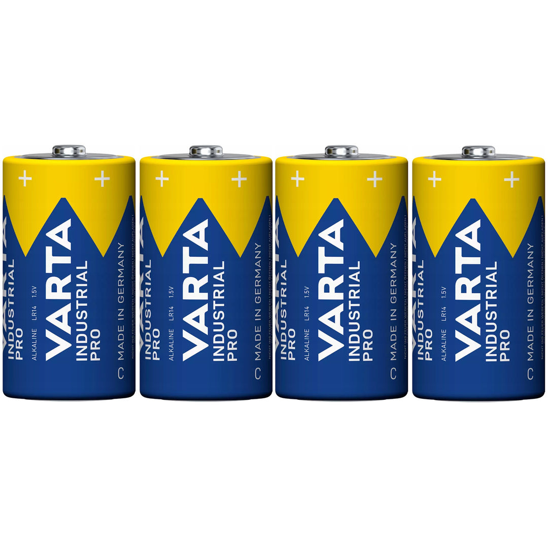 4x R-14 LR14 C 1.5V alkaline battery Varta Industrial Pro